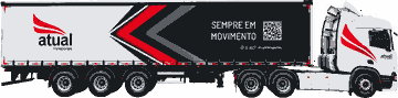 Caminhão sider da Atual Transportes