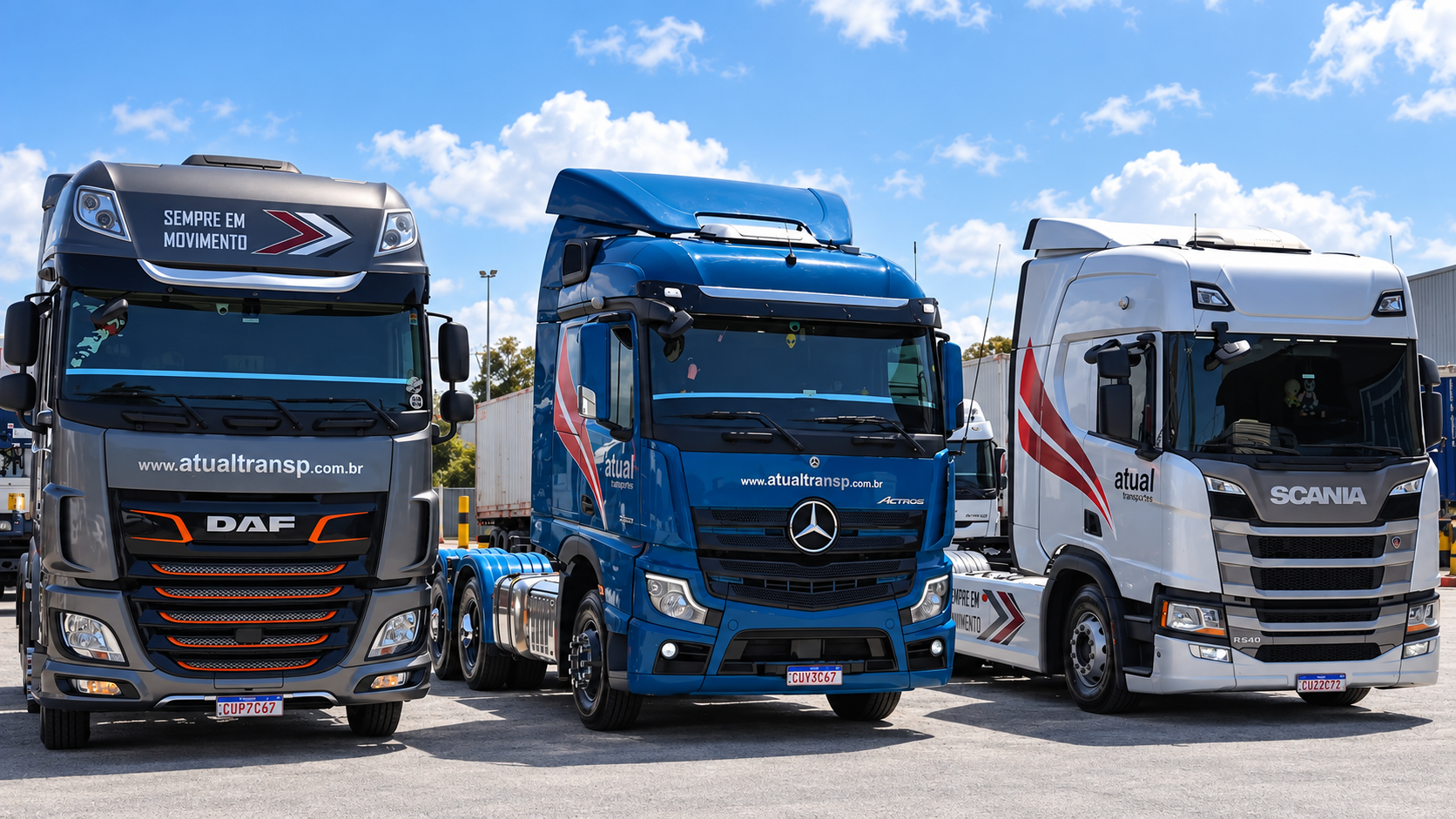 Frota e estrutura da Atual Transportes