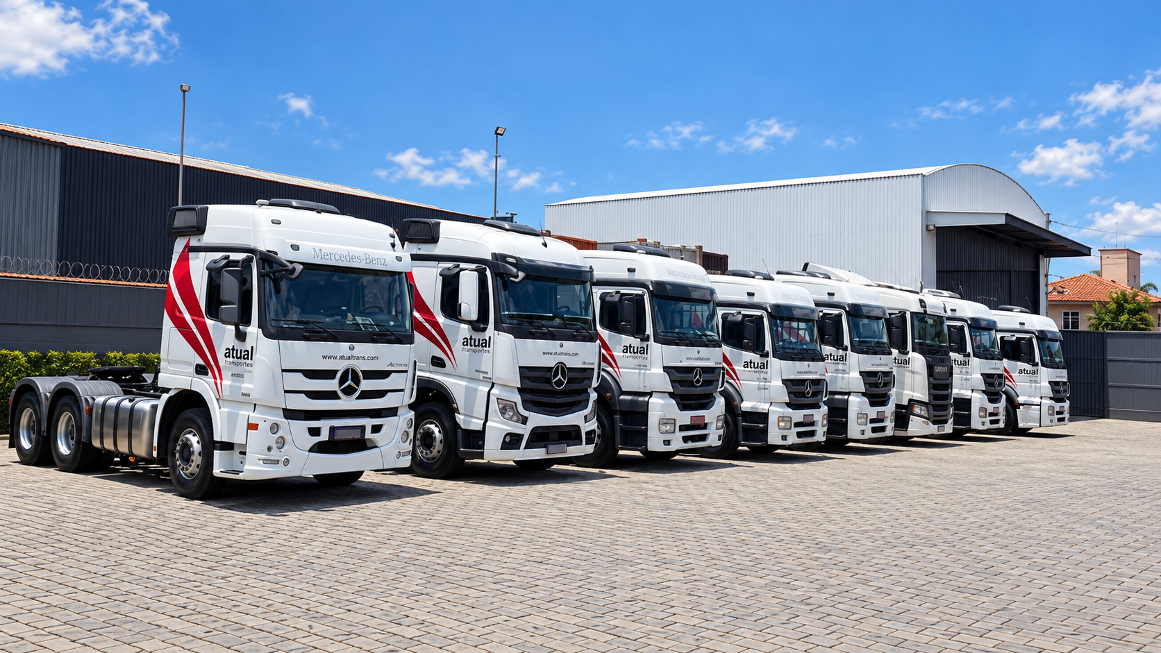 Frota e estrutura da Atual Transportes