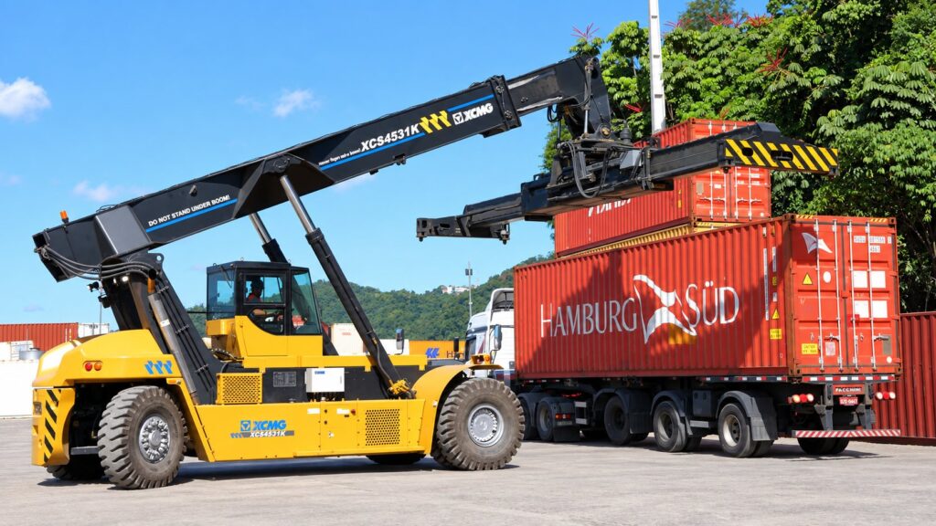 maquina em operacao terminal