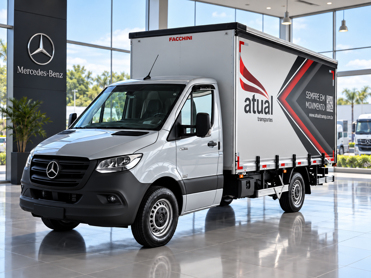 Frota e estrutura da Atual Transportes